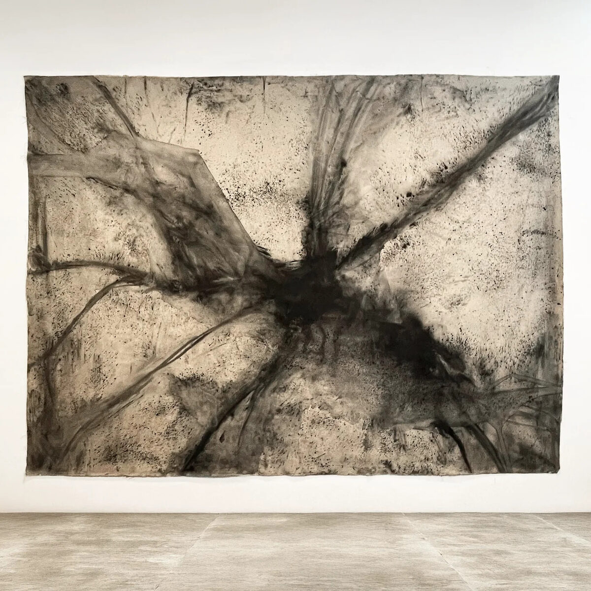 Paul Weiner, *[An Event Without Horizon, Where the Darkness Splits and Spreads Until the Whole Surface Trembles With Its Aftershock (Artificial Intelligence Model 107)](\artworks\3f61dd18-dc0d-4164-73d5-08deca5b518d)* (2025)