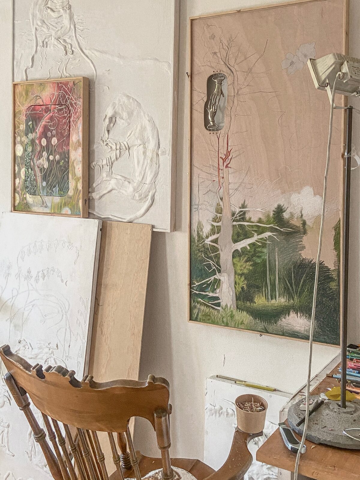 Work in progress in the studio, 2026.