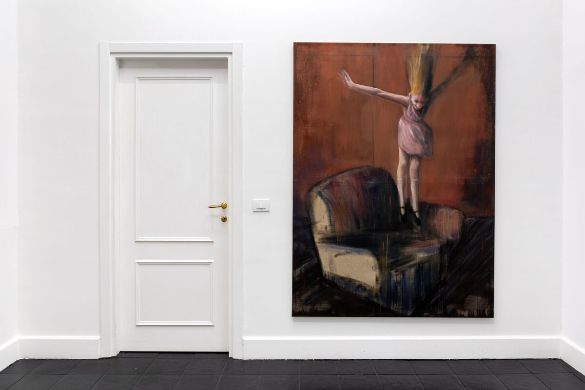 Installation view of *[For my sake, this storm has come](\exhibitions\b7337933-c07e-47bb-be62-fcaa5ef3d248)*, [zaza'](\institutions\7d563b84-9231-4938-18e3-08de5dfabc55), Naples, November 9, 2024–January 10, 2025