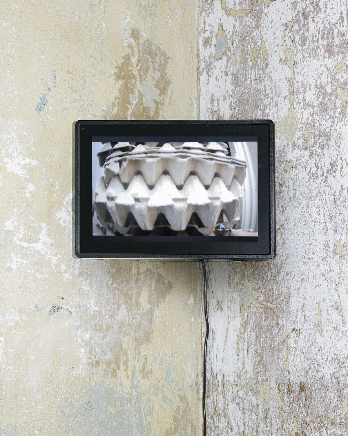 Satoshi Fujiwara, *[Kopernikanische Wende](\artworks\3585f20a-591b-4c75-d61e-08deaa74760e)*, installation view in *Youth Transfer Unreal Estate*, Milan, 2024. Screened daily, 10:00-18:00.