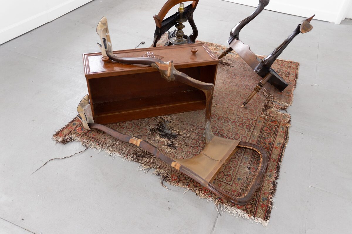 Installation view of *[Puqpa](\exhibitions\b9622a31-0c4f-4a63-a9d4-87f07c0f87c3)* at [Weatherproof](\institutions\2f431990-6237-4eaa-2c8c-08dcbc8d08ac) (Chicago, IL 2025)