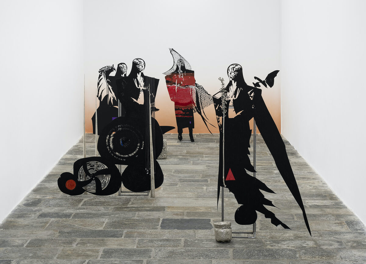 Installation view of [*Whisperers*](\exhibitions\dfebdc9c-7de6-47ce-bcac-835f6099bd98), [Fondazione Arnaldo Pomodoro](\institutions\b8b02a23-169b-48ed-029e-08dec5411cfa), Milan, 2023.