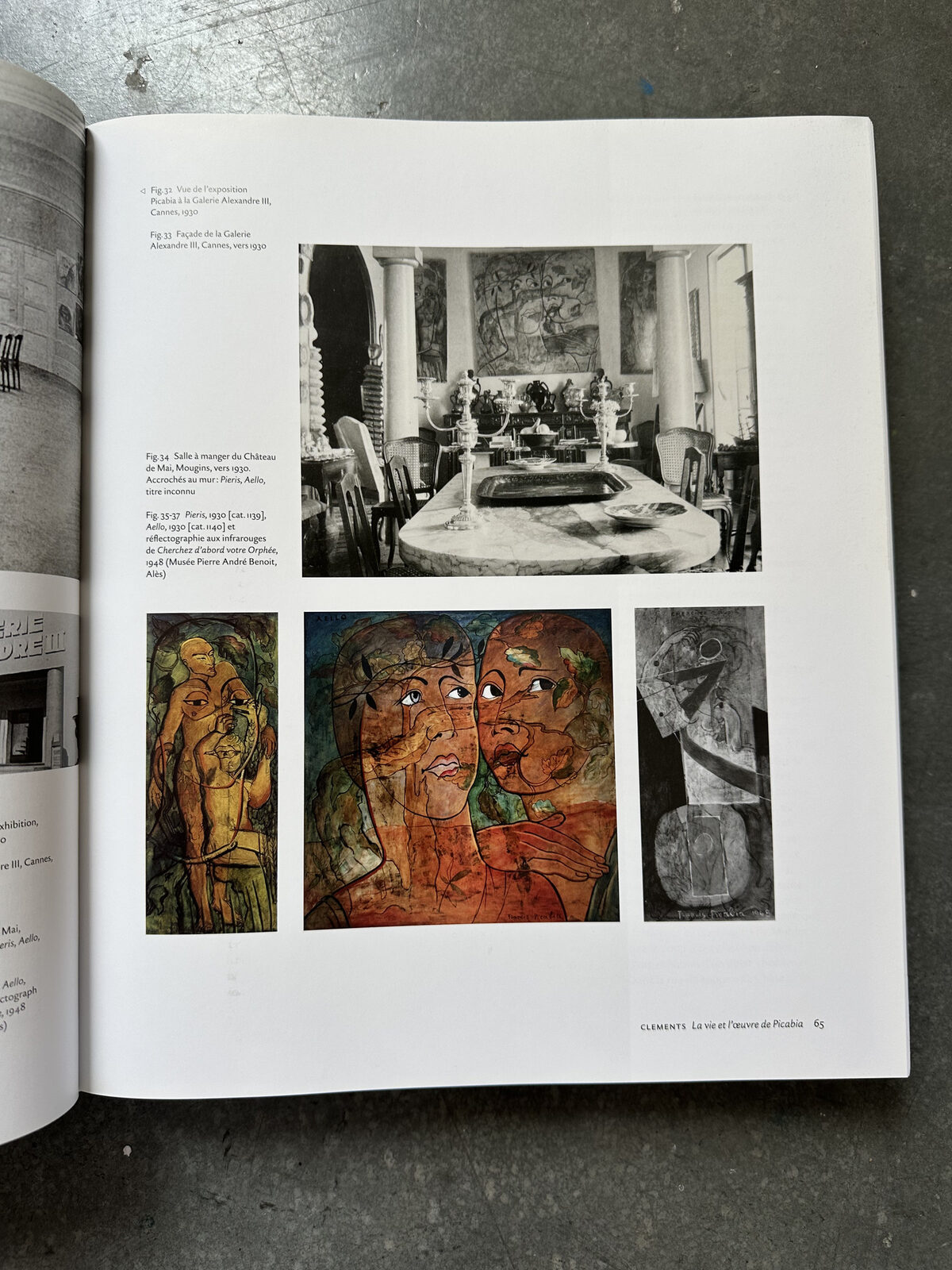 Book spread from a publication on [Francis Picabia](\people\154419bd-1fe5-4ee0-1bcf-08dd743496f0), [University of California, Irvine](\institutions\91b5a7b6-4b30-4c68-c1b2-08dcd2a790e8), 2025