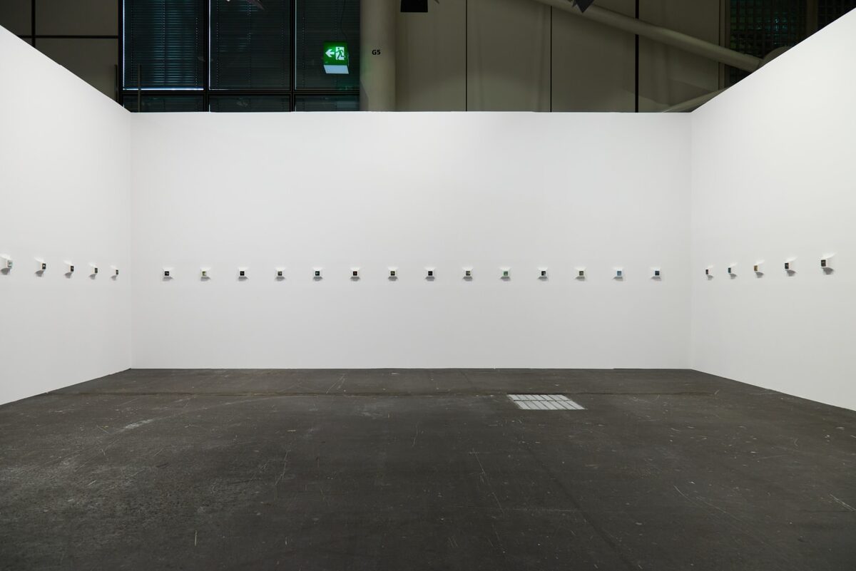 Francisco Sierra, *[Guppy](\artworks\64abc1c4-237c-4d1d-7c4a-08deb553b217)*, 2023-2024. Installation view, [Art Basel](\institutions\924dfd29-5145-40ea-9409-08dd220d8442) Unlimited with [von Bartha](\institutions\3cbb7ed6-2889-4072-e405-08deb507ac7b), 2024.