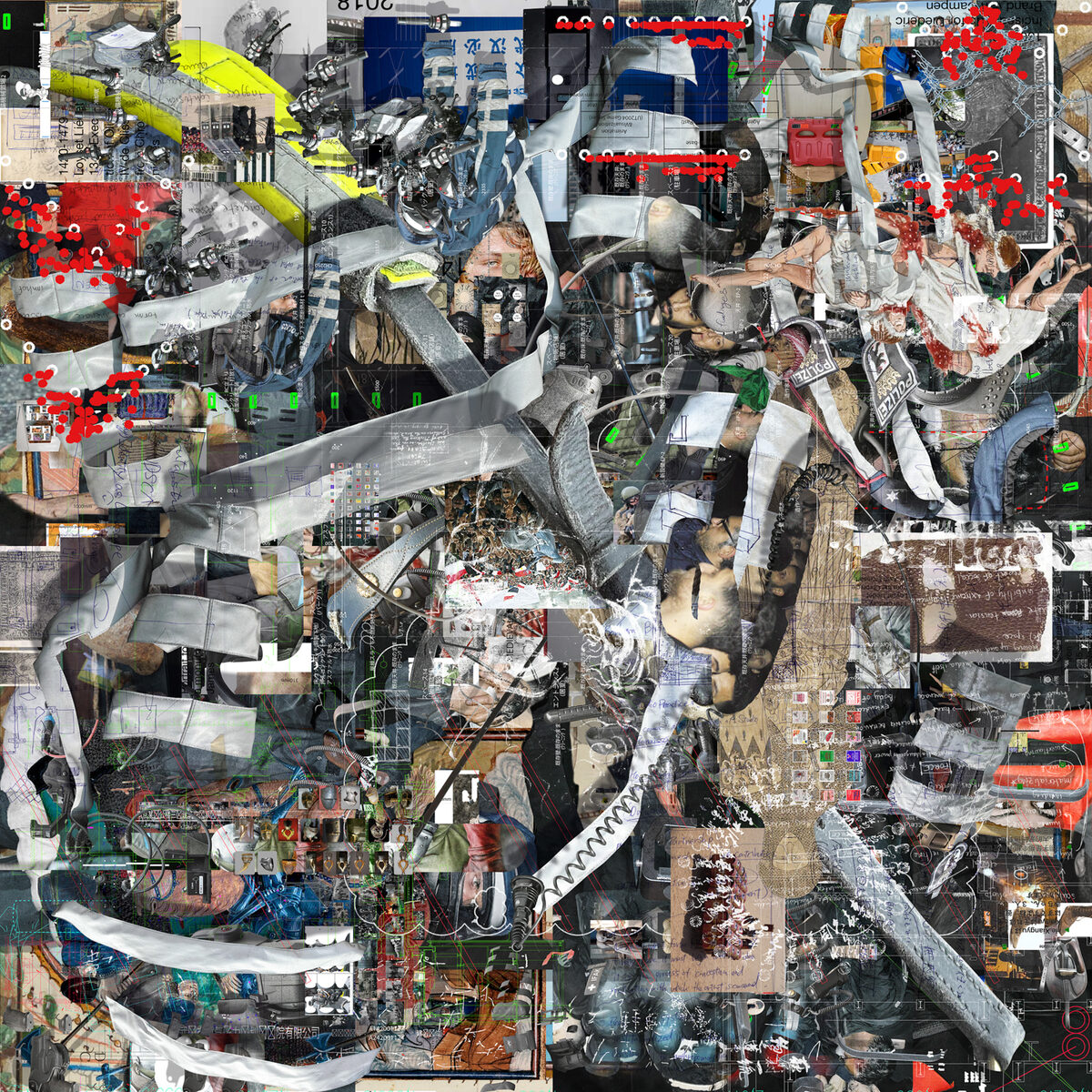 Satoshi Fujiwara, *[Social Unrest 001](\artworks\048e1dae-5daf-4434-a1ad-08deaa6b6cd5)*, 2025, from the series *[Traceability in the Extended Matrix](/series/traceability-in-the-extended-matrix-satoshi-fujiwara)*, 2023-ongoing.