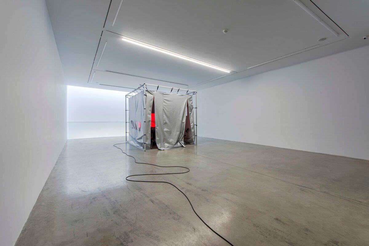 Installation view from [*I’m So Happy, Because*](/exhibitions/e6f158ca-d739-4a07-aa5c-afb3422b860f) at [PİLEVNELİ](/institutions/010dad79-d5fe-4570-e86a-08ded54738fc), Istanbul, 2018.