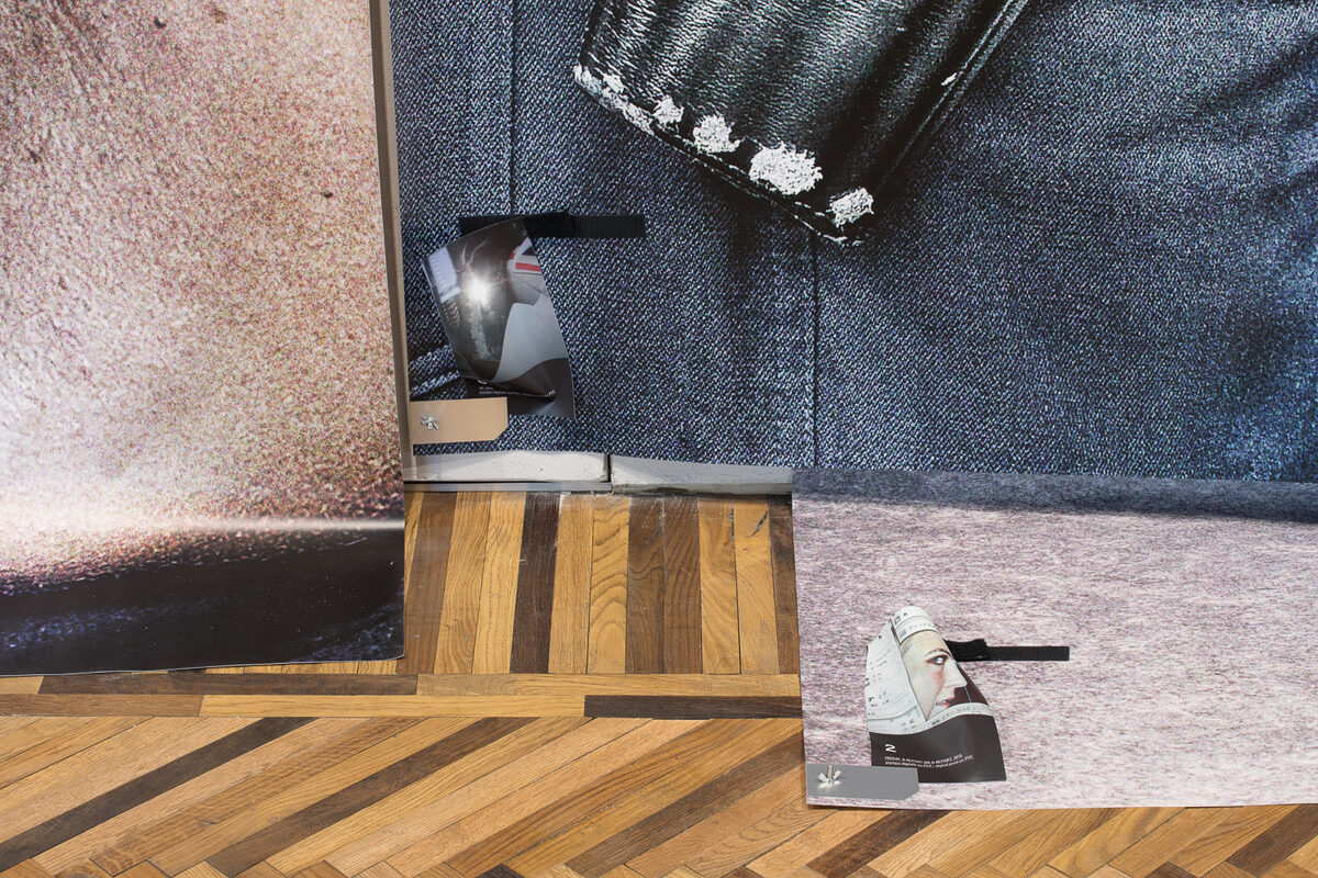 Satoshi Fujiwara, *[Friday Reports](\artworks\2081f915-c5bb-4615-506e-08dea6814a2a)*, detail, installation view in *EU: Satoshi Fujiwara*, [Fondazione Prada Osservatorio](\institutions\c1319fcb-c079-454f-0e5a-08dd49f63f97), Milan, 2017.
