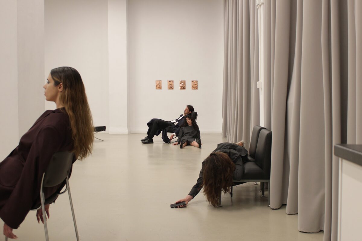 Installation view of [*LANDS/SexLife*](\exhibitions\da6ed23b-68f0-491b-9347-74d6531160ba), [opbo studio](\institutions\e6ef7506-b123-4ff2-029d-08dec5411cfa), Piraeus, 2023.
