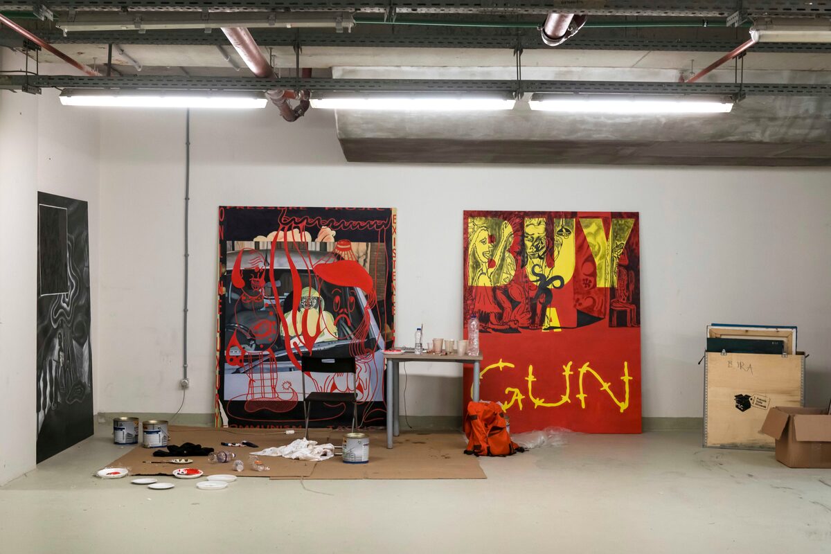 Bora Akıncıtürk’s studio, Istanbul, 2019.