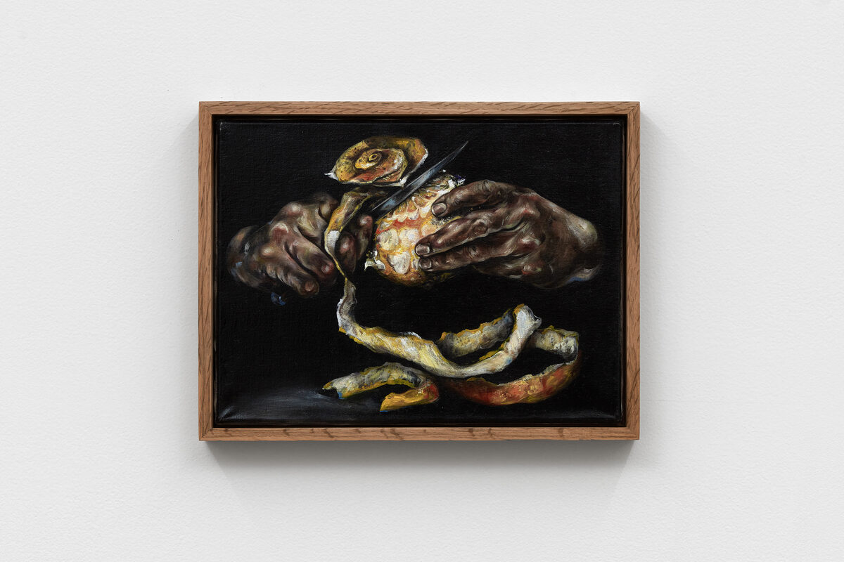 Karla Kaplun, *[Way of peeling an orange IV](\artworks\2822b36f-477b-4c44-bbce-c8e19da4f2f2)* (2024)